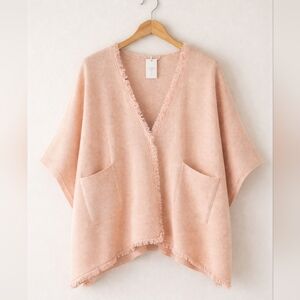 COCOGIO Italy Light Pink Shimmer Poncho Cape One Size